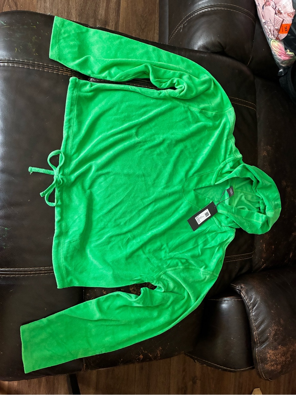 BNWT Savage X Fenty Bright Green Pullover Hoodie